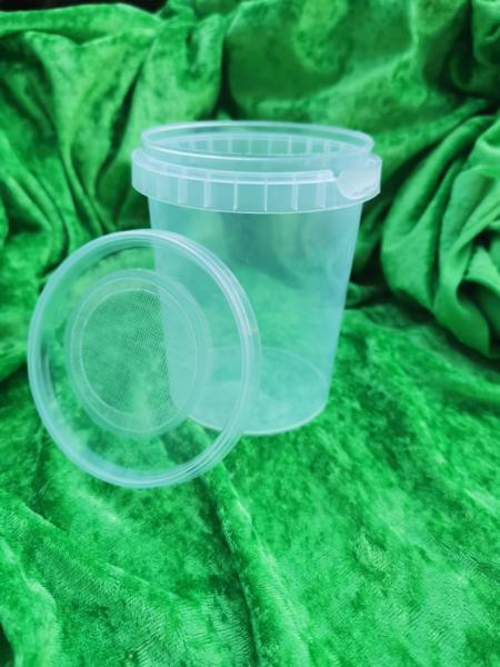 0,5 Liter-Drosobecher mit Gaze-Deckel